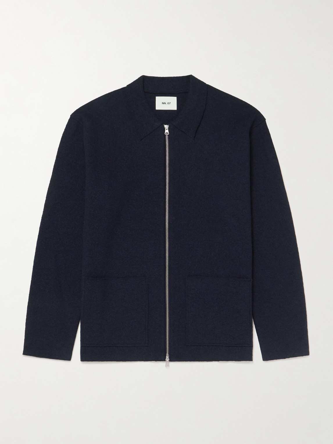 NN07 Jonas 6398 Brushed-Wool Zip-Up Cardigan - Men