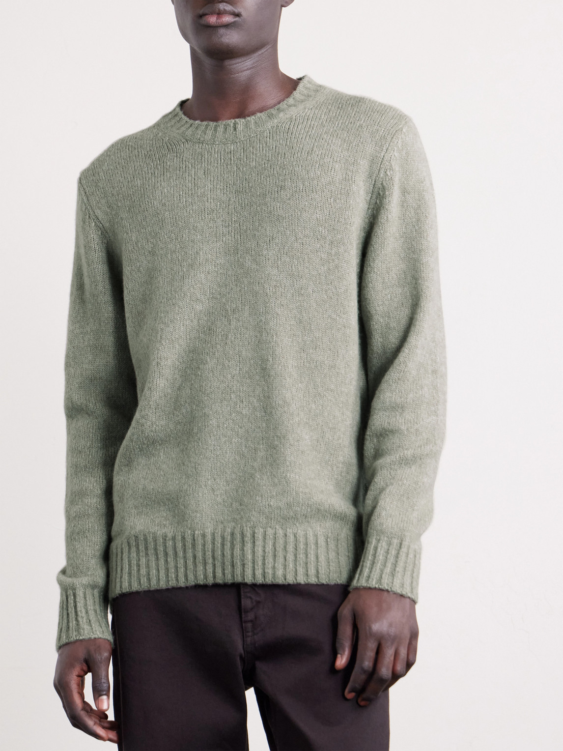  Nn07 - Lee 6598 Merino Wool-blend Sweater - Men - Green - S 