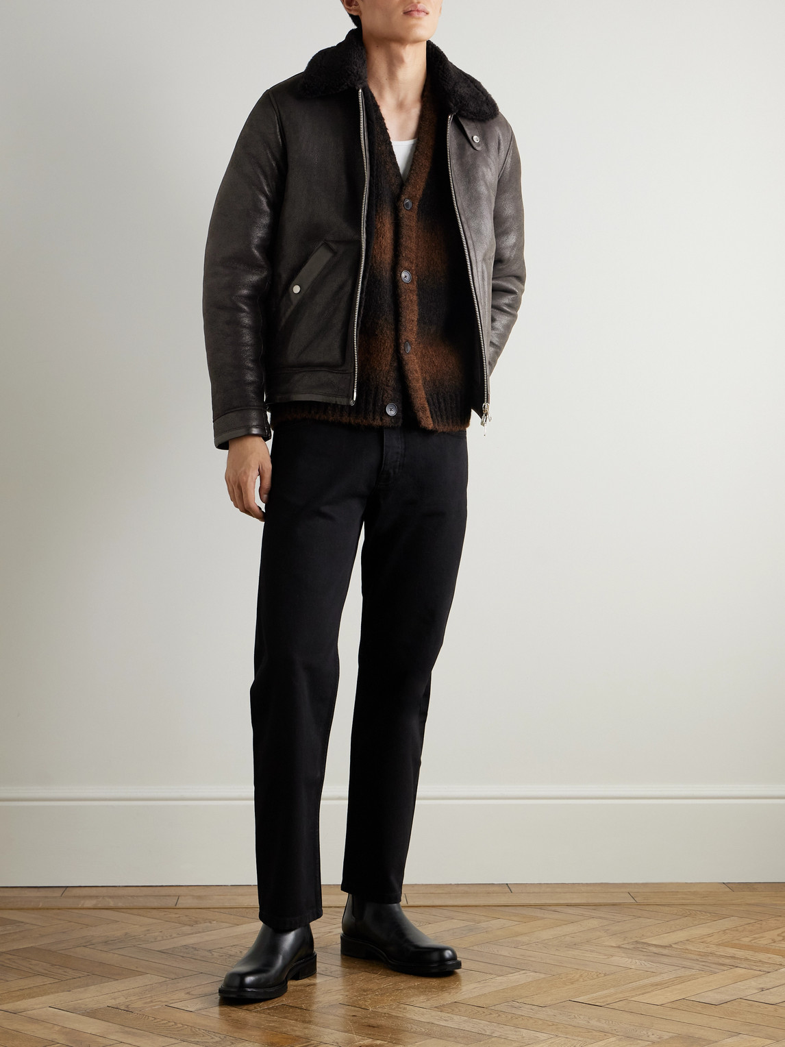 Atkinson 8173 Shearling Bomber Jacket