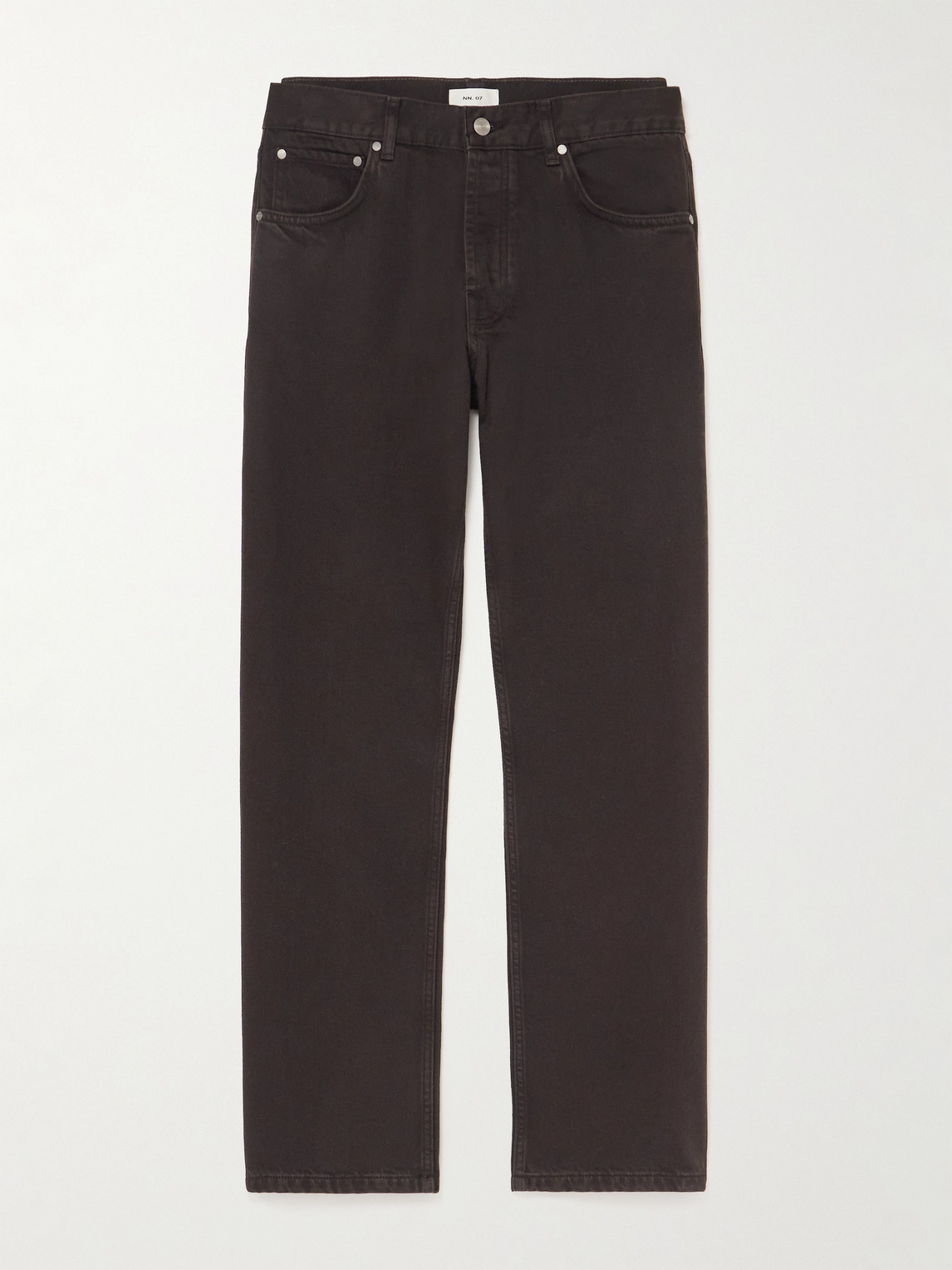 Nn07 Sonny 1874 Straight-leg Organic Jeans In Burgundy