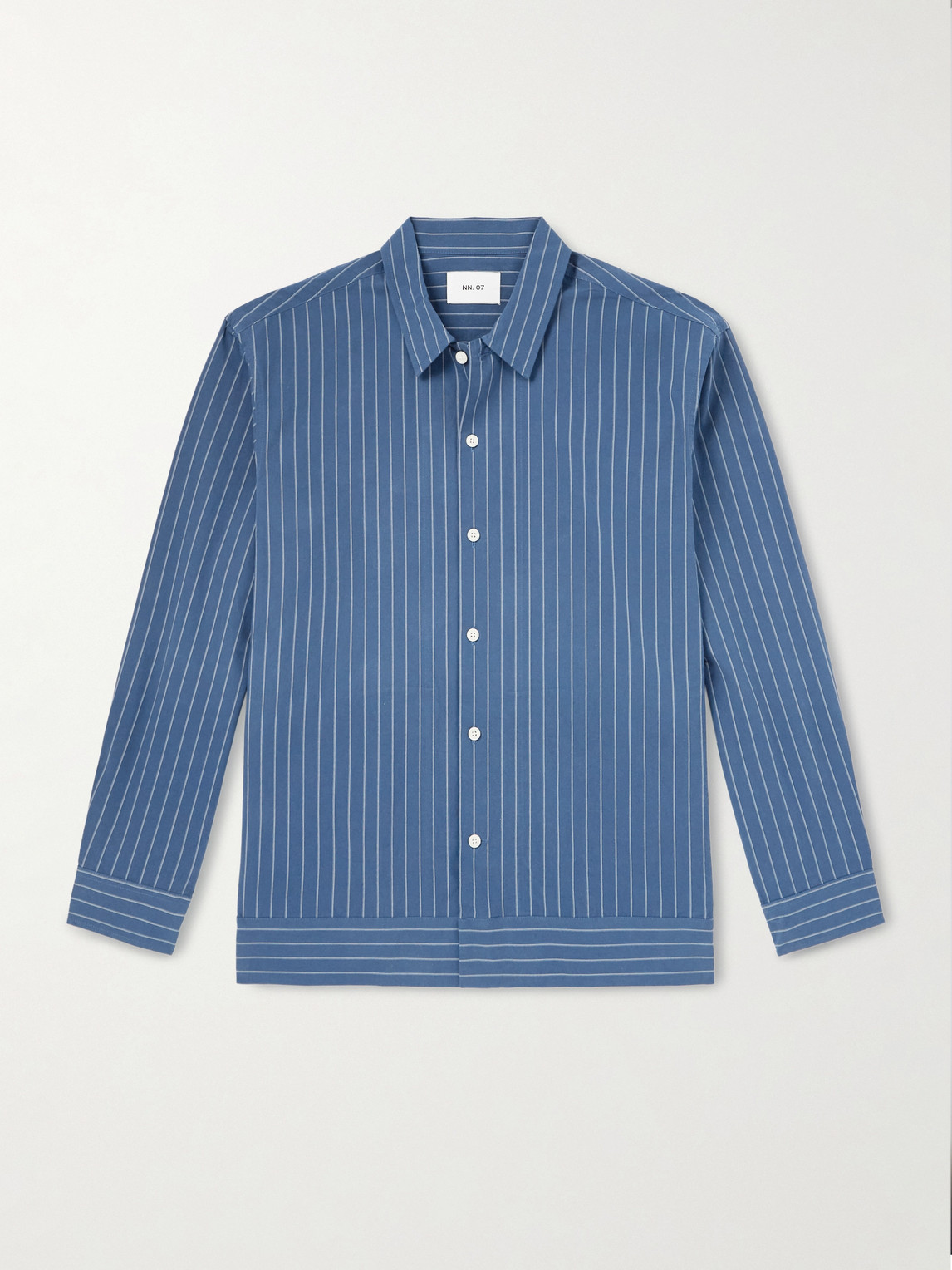 NN07 Reed 50032 triped Organic Cotton hirt - Men