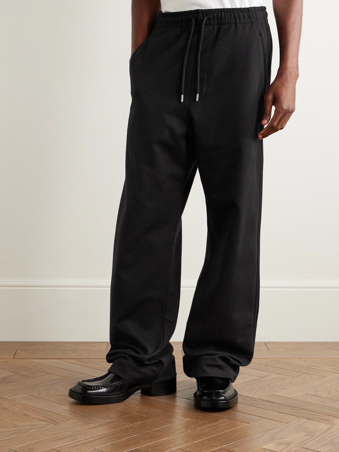 Straight-Leg Cotton-Jersey Sweatpants