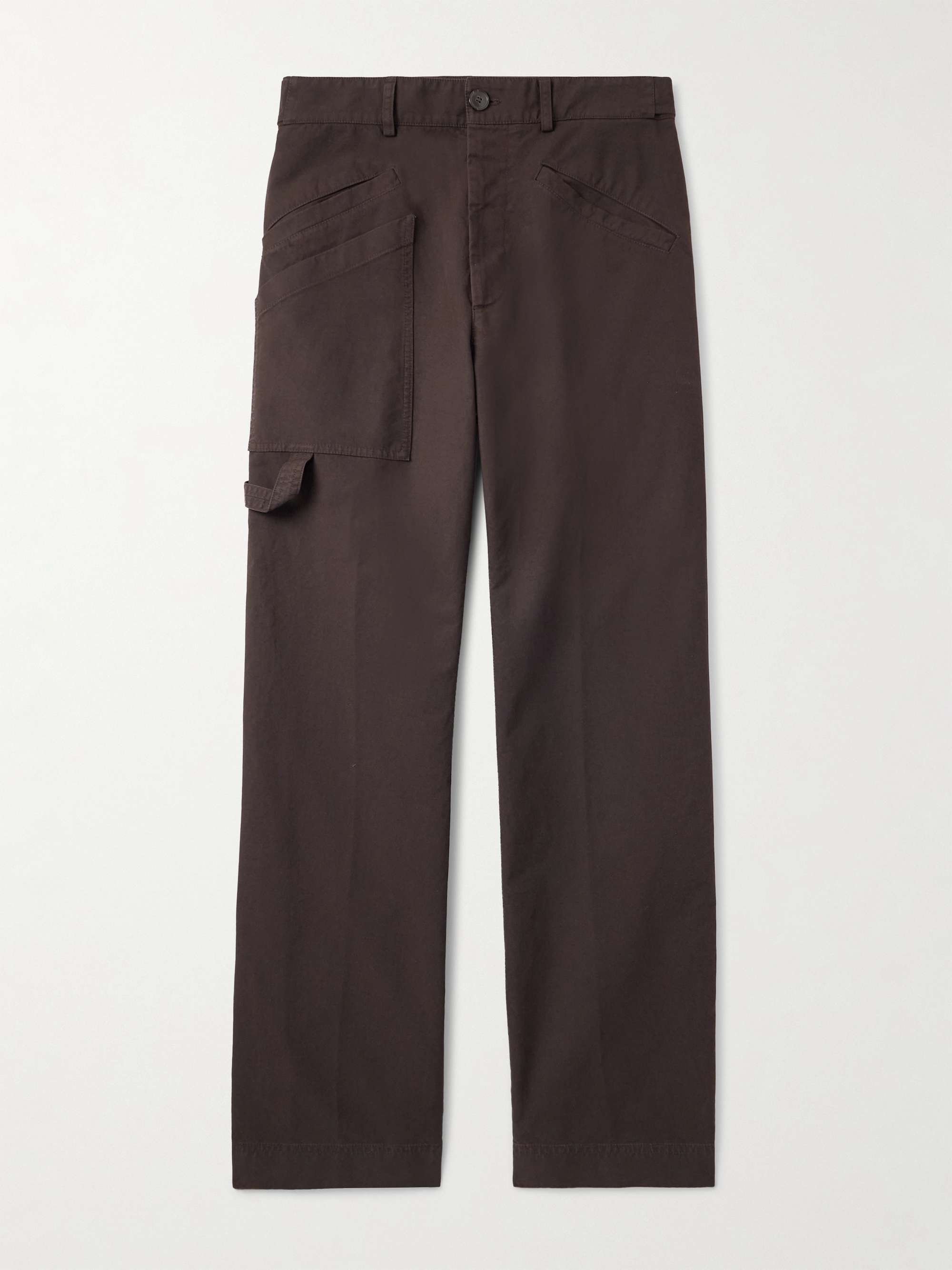 DRIES VAN NOTEN cotton ×paper slacks Dries Van Noten Paxy Washed Cotton Pants | Saks Fifth Avenue
