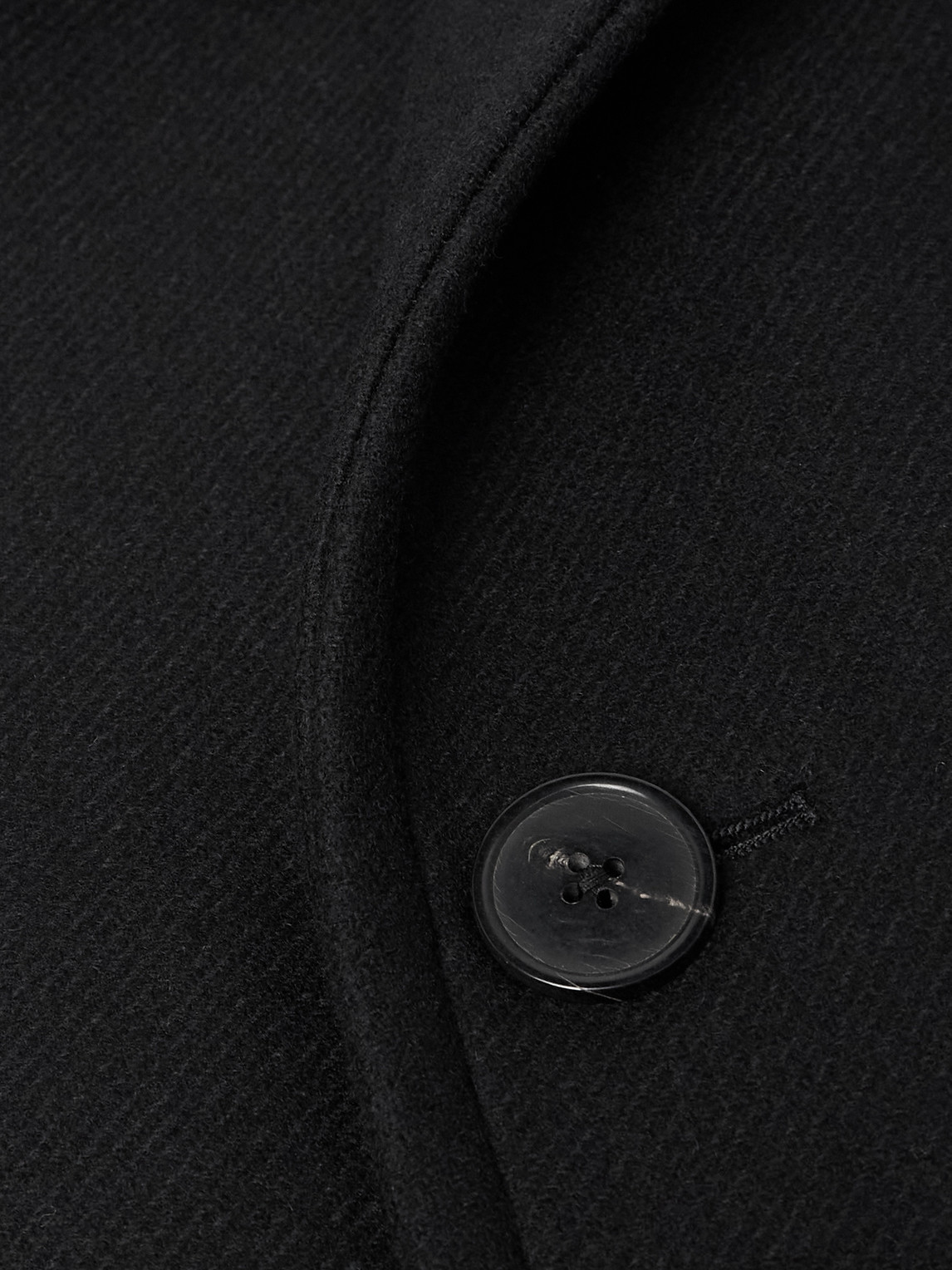  Dries Van Noten - Wool-blend Twill Coat - Men - Black - S 