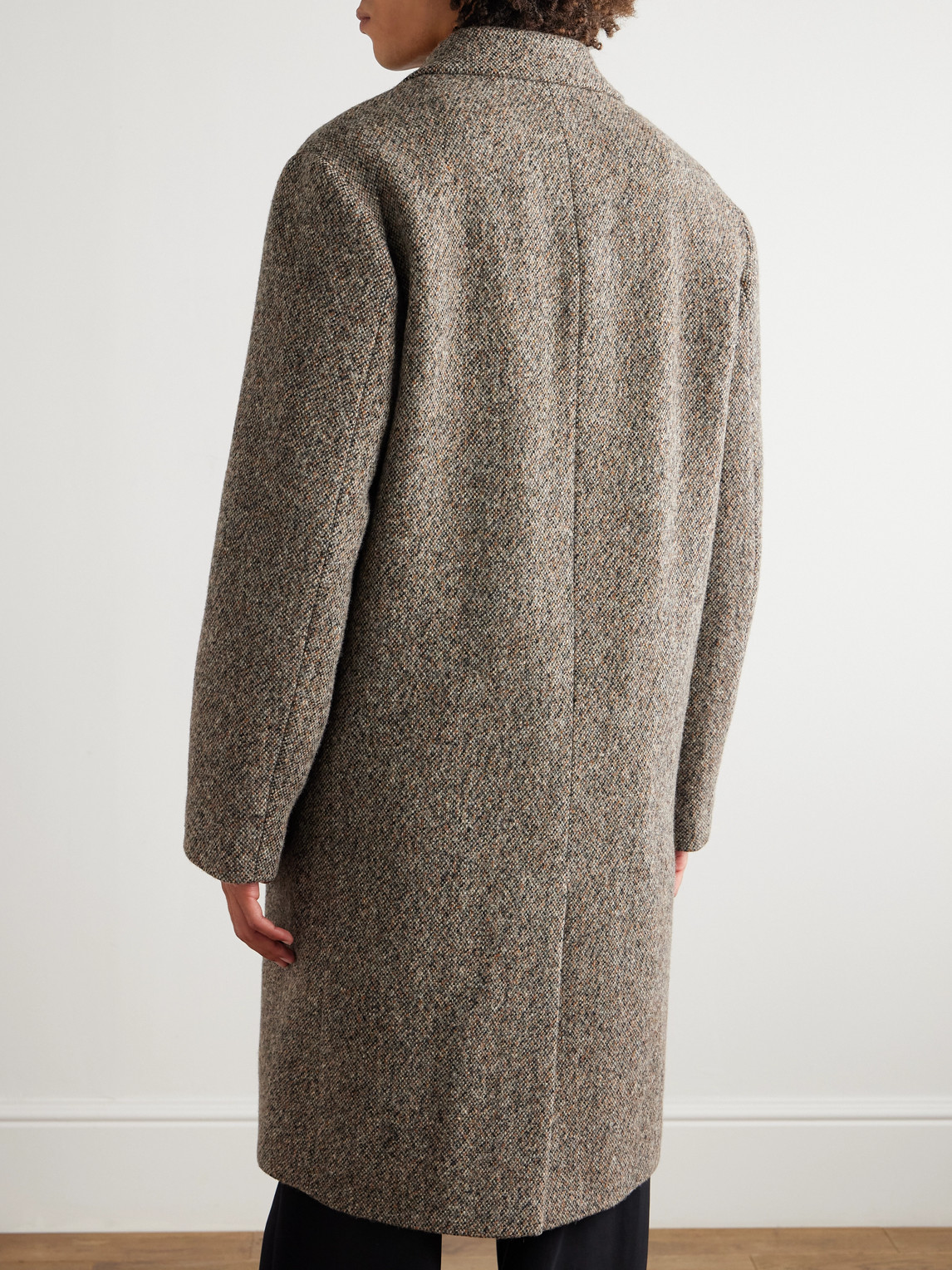  Dries Van Noten - Wool-blend Tweed Overcoat - Men - Brown - M 