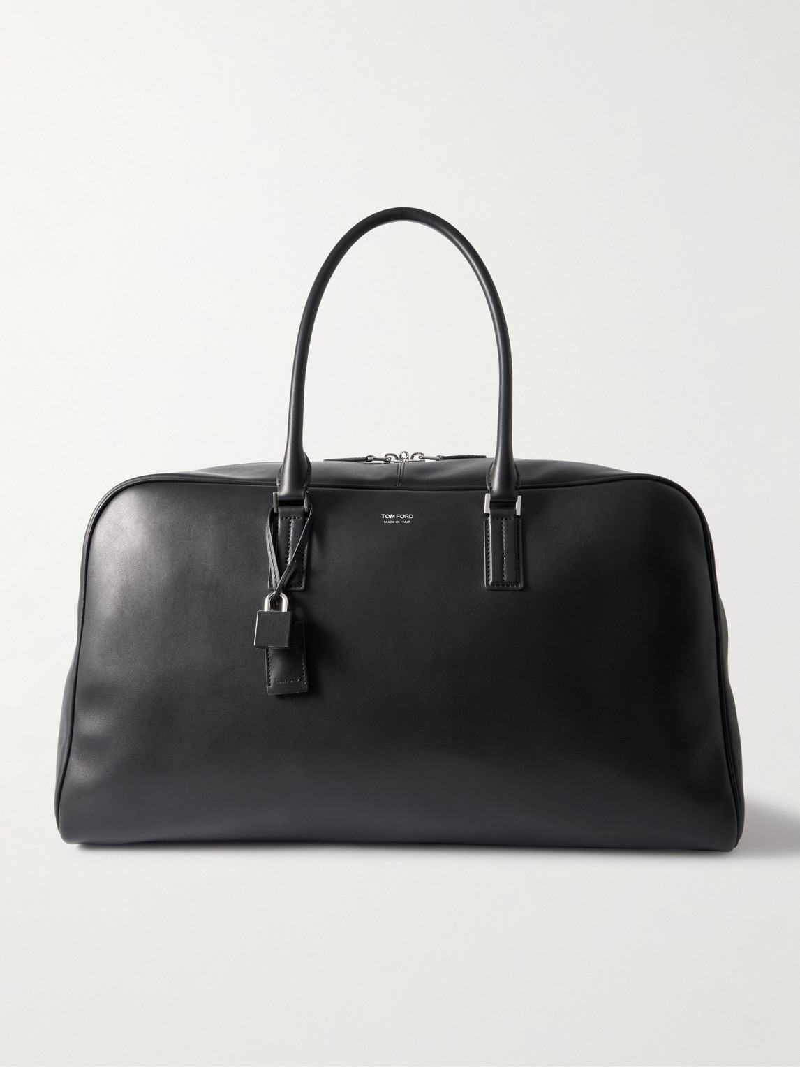 Tom Ford Logo-Print Leather Weekend Bag - Men
