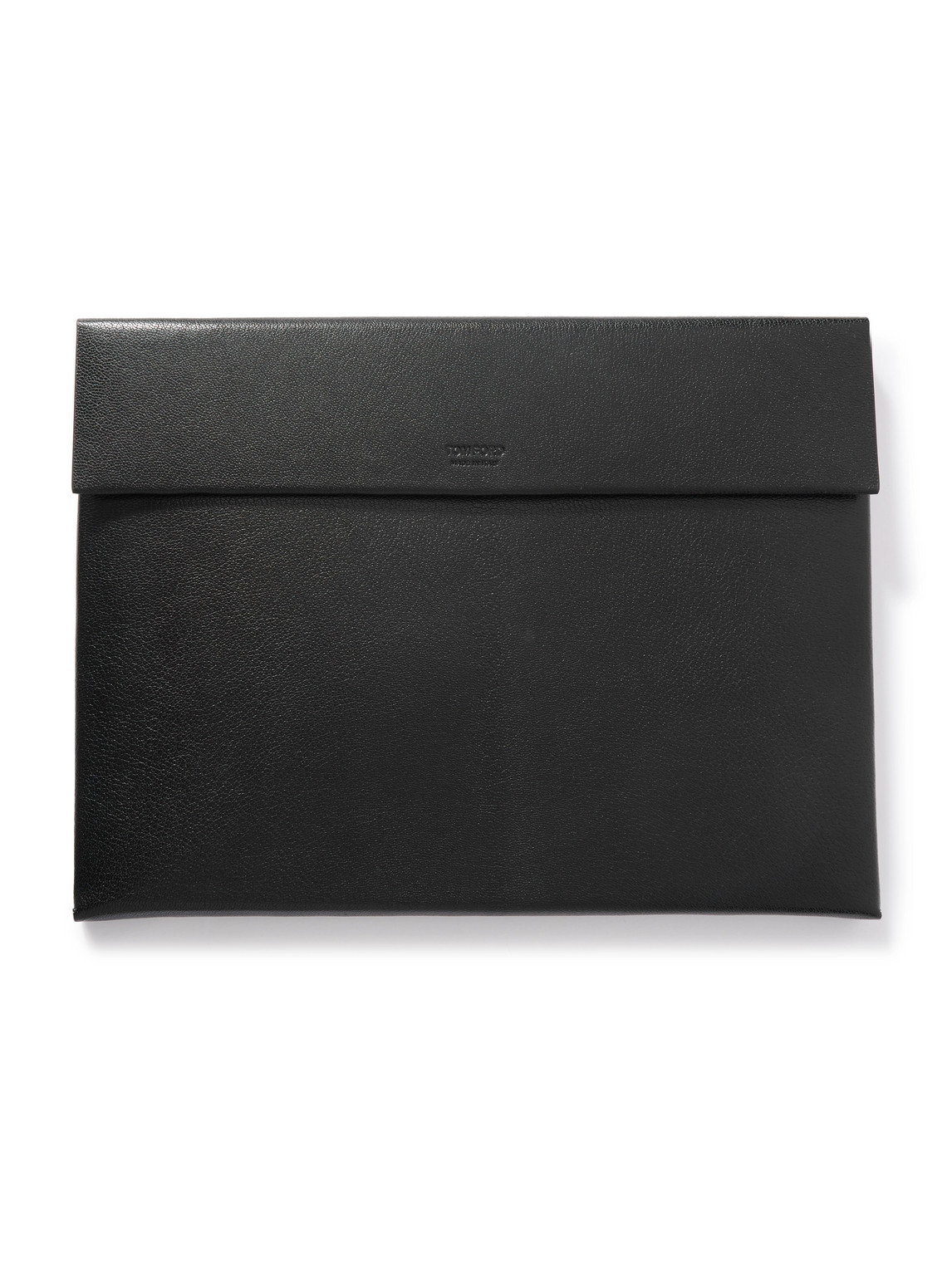 Tom Ford Full-grain Leather Pouch In Black
