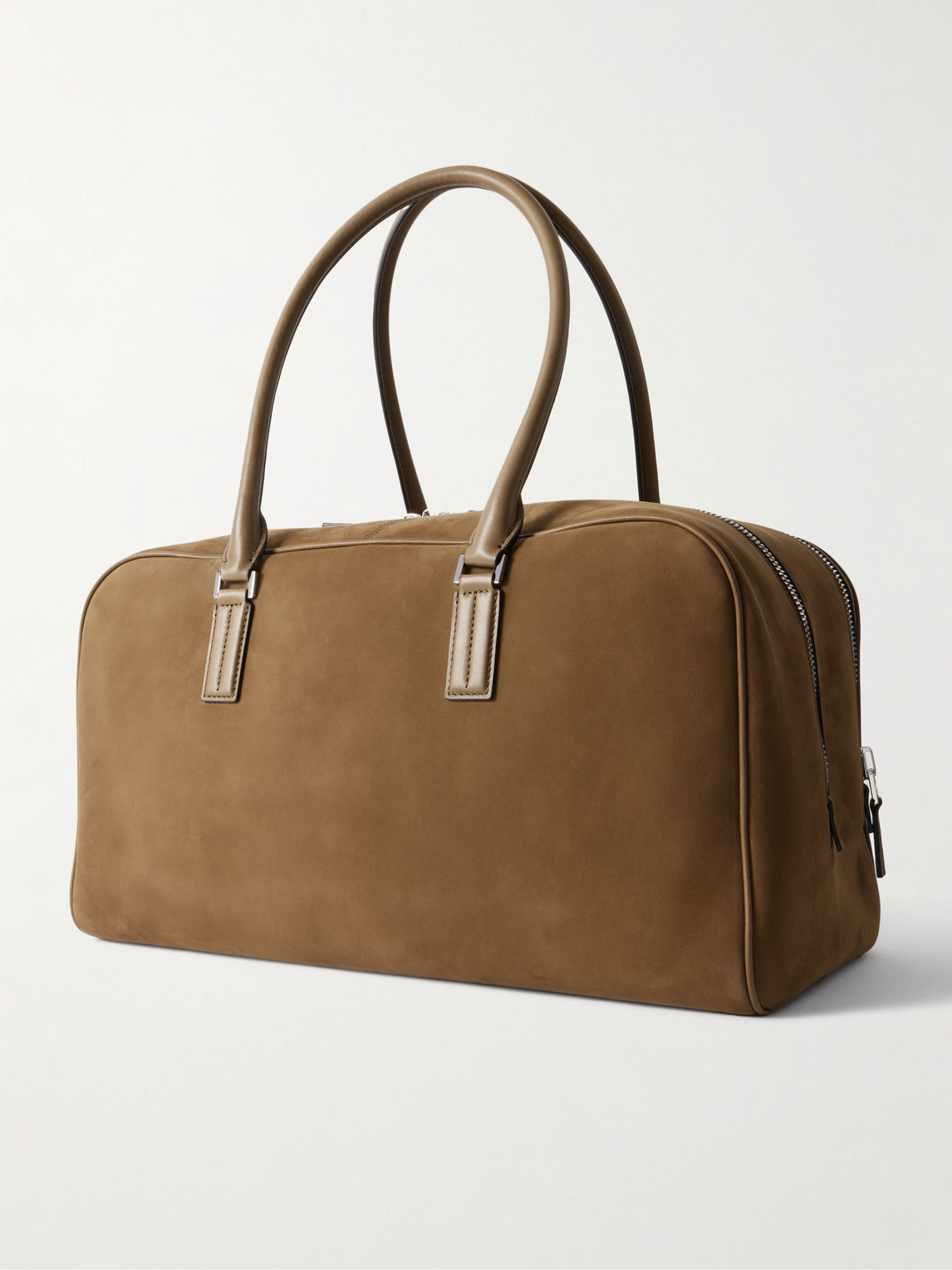  Tom Ford - Leather-trimmed Nubuck Weekend Bag - Men - Brown 