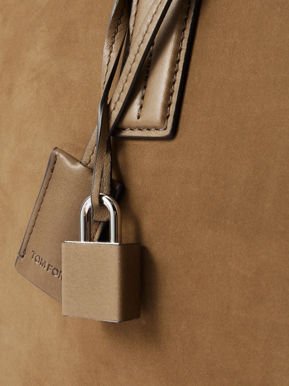  Tom Ford - Leather-trimmed Nubuck Weekend Bag - Men - Brown 