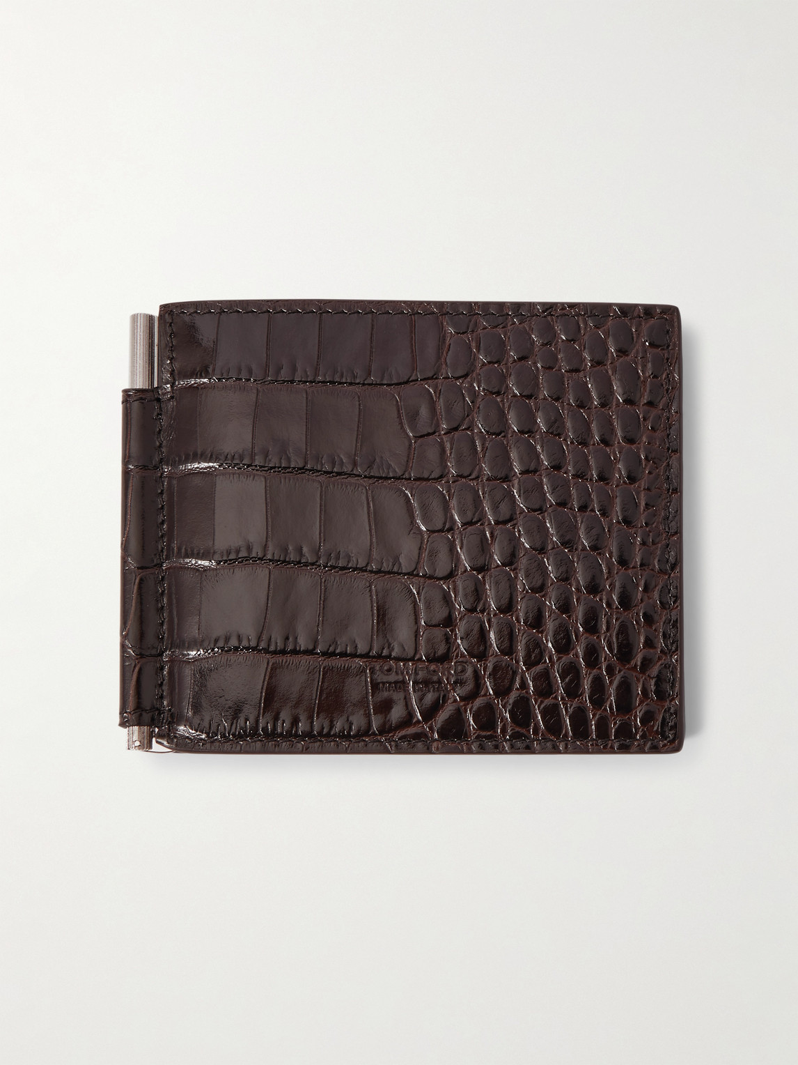 Tom Ford Croc-Effect Leather Billfold Wallet - Men