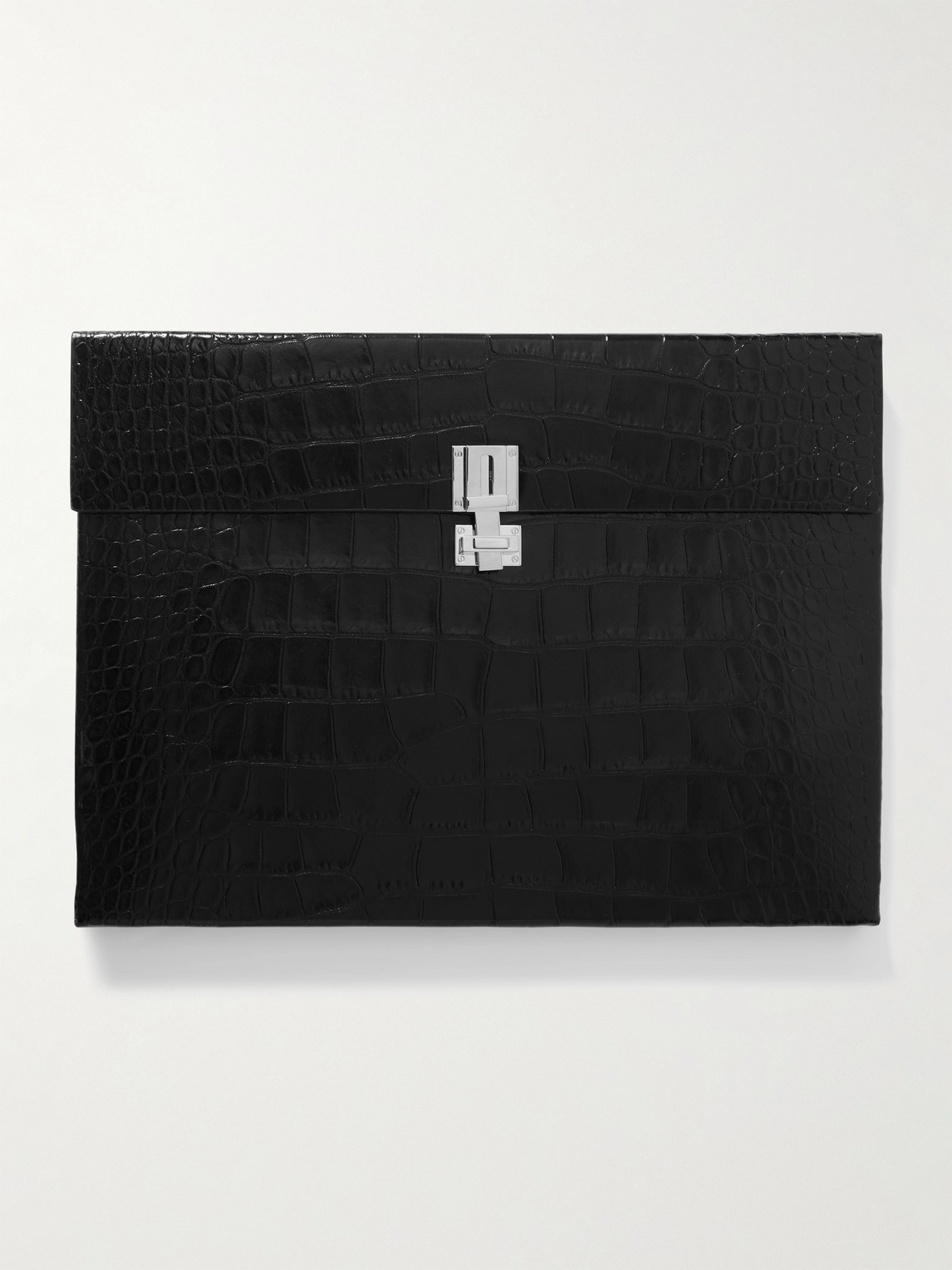 Tom Ford Croc-Effect Patent-Leather Document Holder - Men