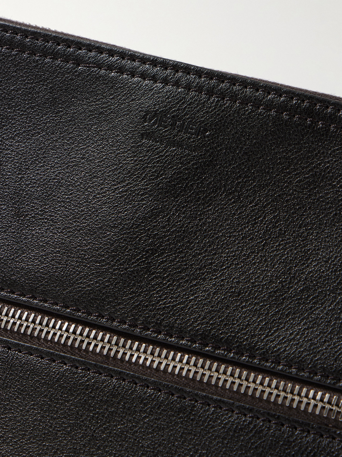 Metier Full-grain Leather Document Holder In Black