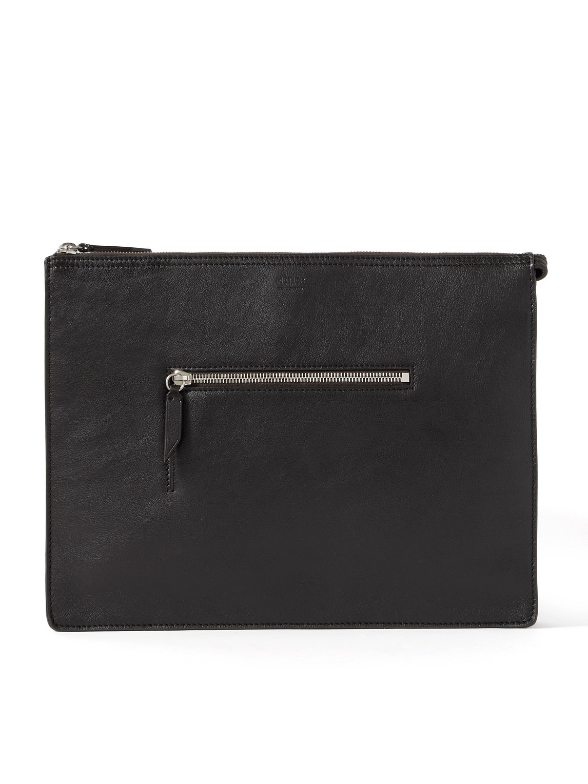 Metier Full-grain Leather Document Holder In Black