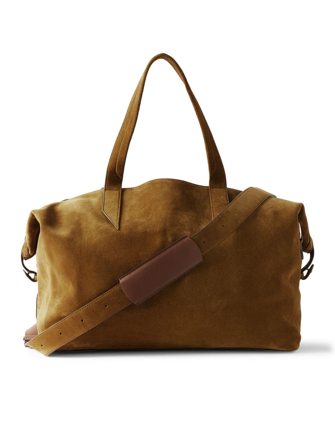 Metier Nomad Suede Weekend Bag In Brown