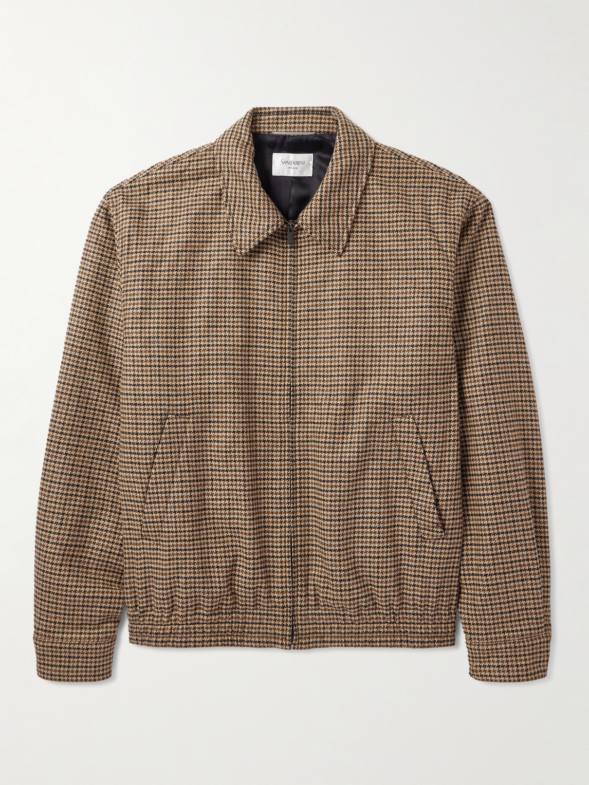 Saint Laurent Houndstooth Woven Blouson Jacket - Men