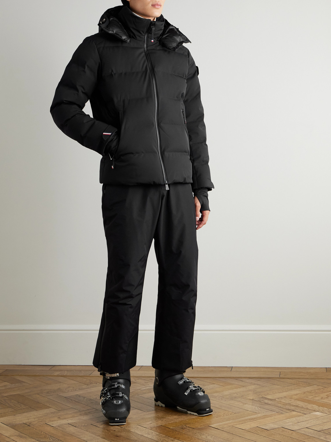 Montgetech Logo-Appliquéd Quilted Stretch-Nylon Hooded Down Ski Jacket — 2