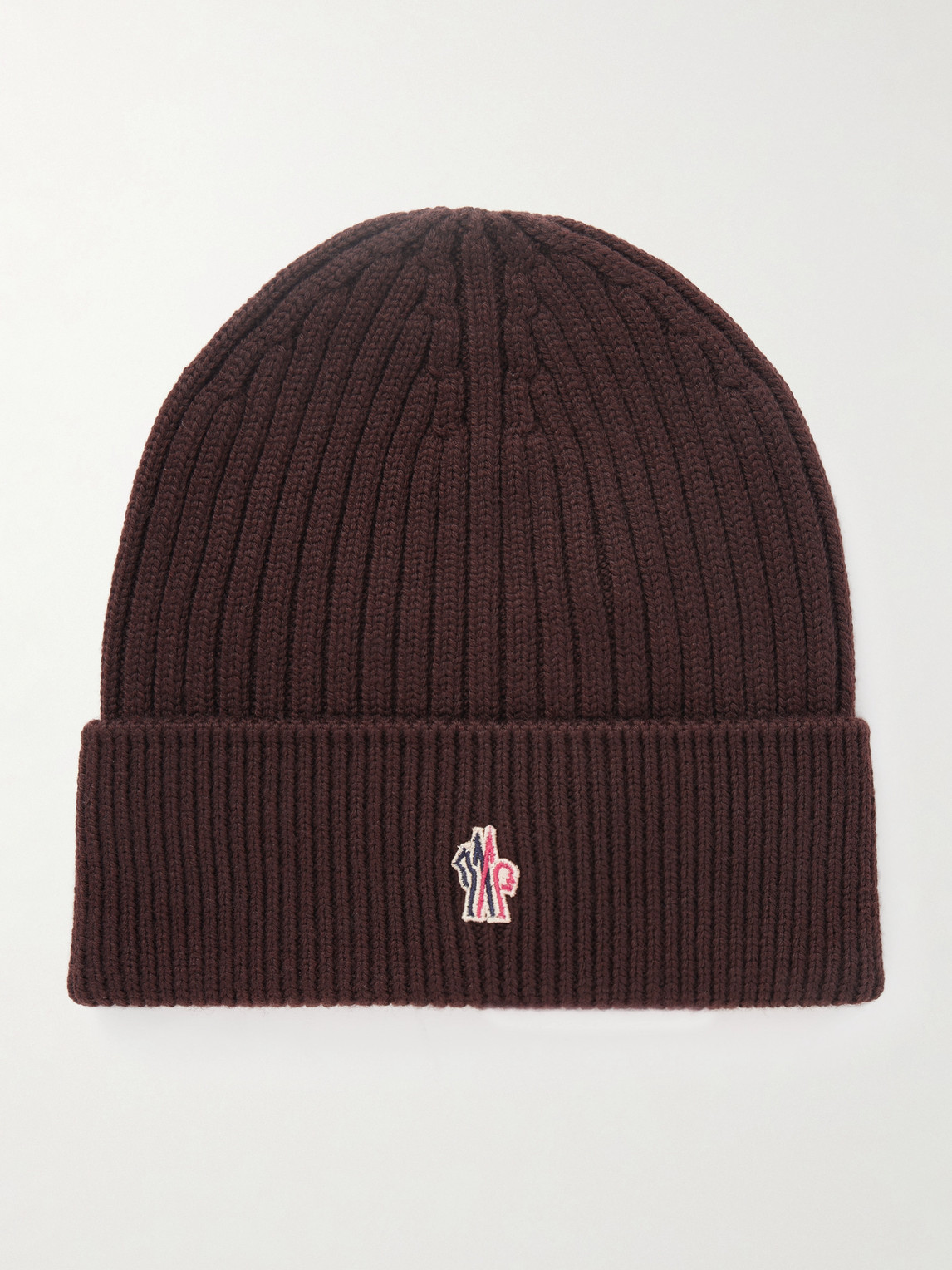Logo-Appliquéd Ribbed Virgin Wool Beanie
