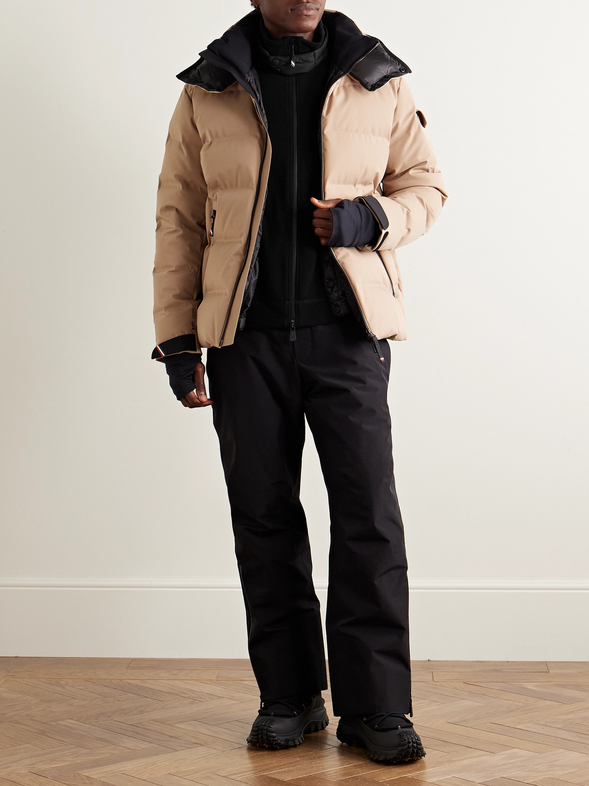Logo-Appliquéd Shell-Trimmed Fleece Jacket — 2