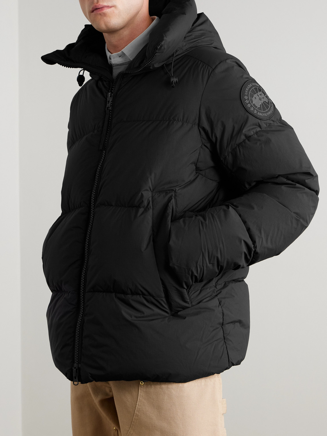 Canada Goose Crofton Quilted Enduraluxe® Down Jacket In Black
