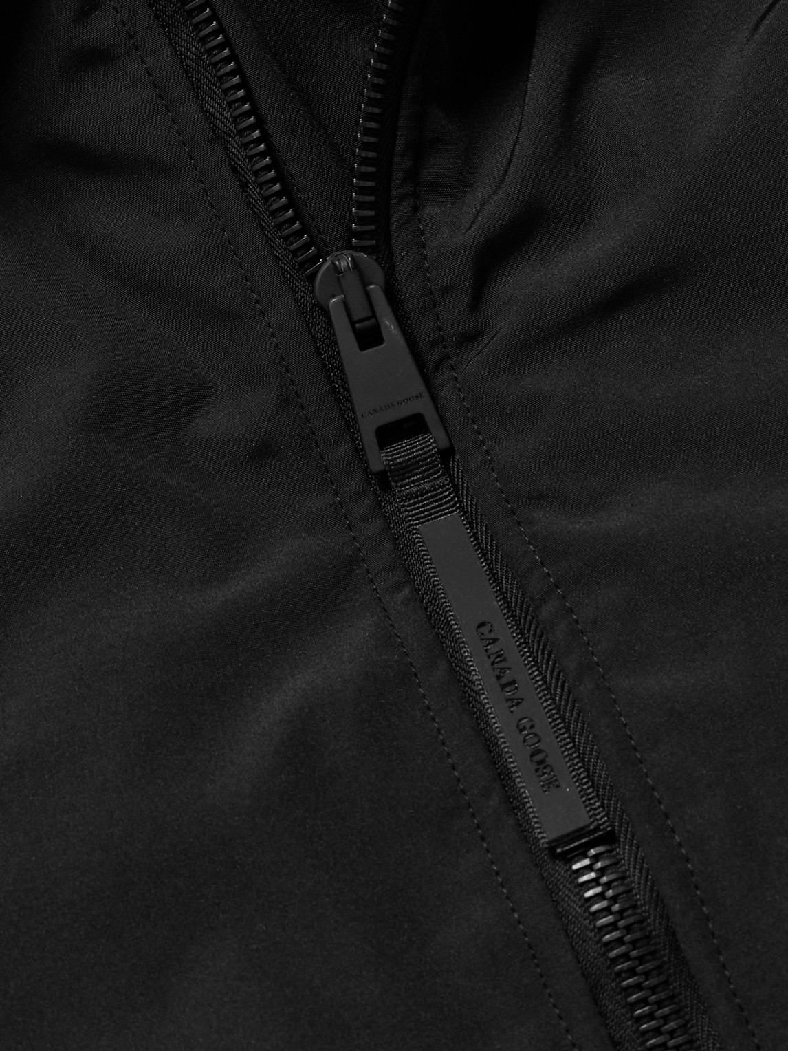 Canada Goose Chilliwack Recycled Wool-blend Fleece And Shell Down Bomber Jacket In Black