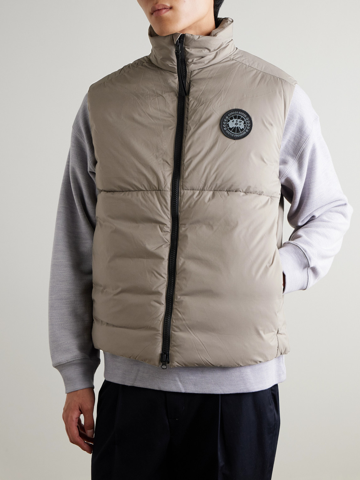 Canada Goose Lodge Quilted Shell Down Gilet In Neutral