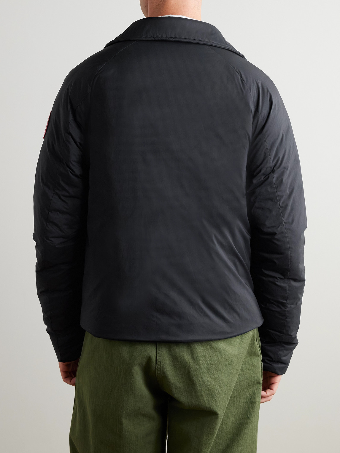 Canada Goose Lodge Padded Ripstop Down Jacket In Black