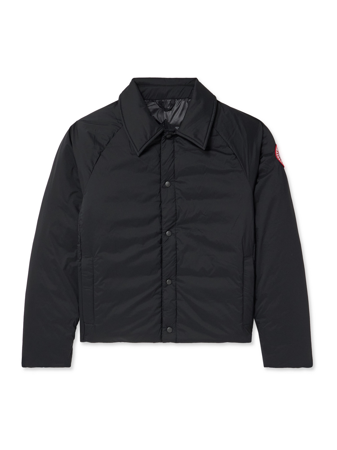 Canada Goose Lodge Padded Ripstop Down Jacket In Black