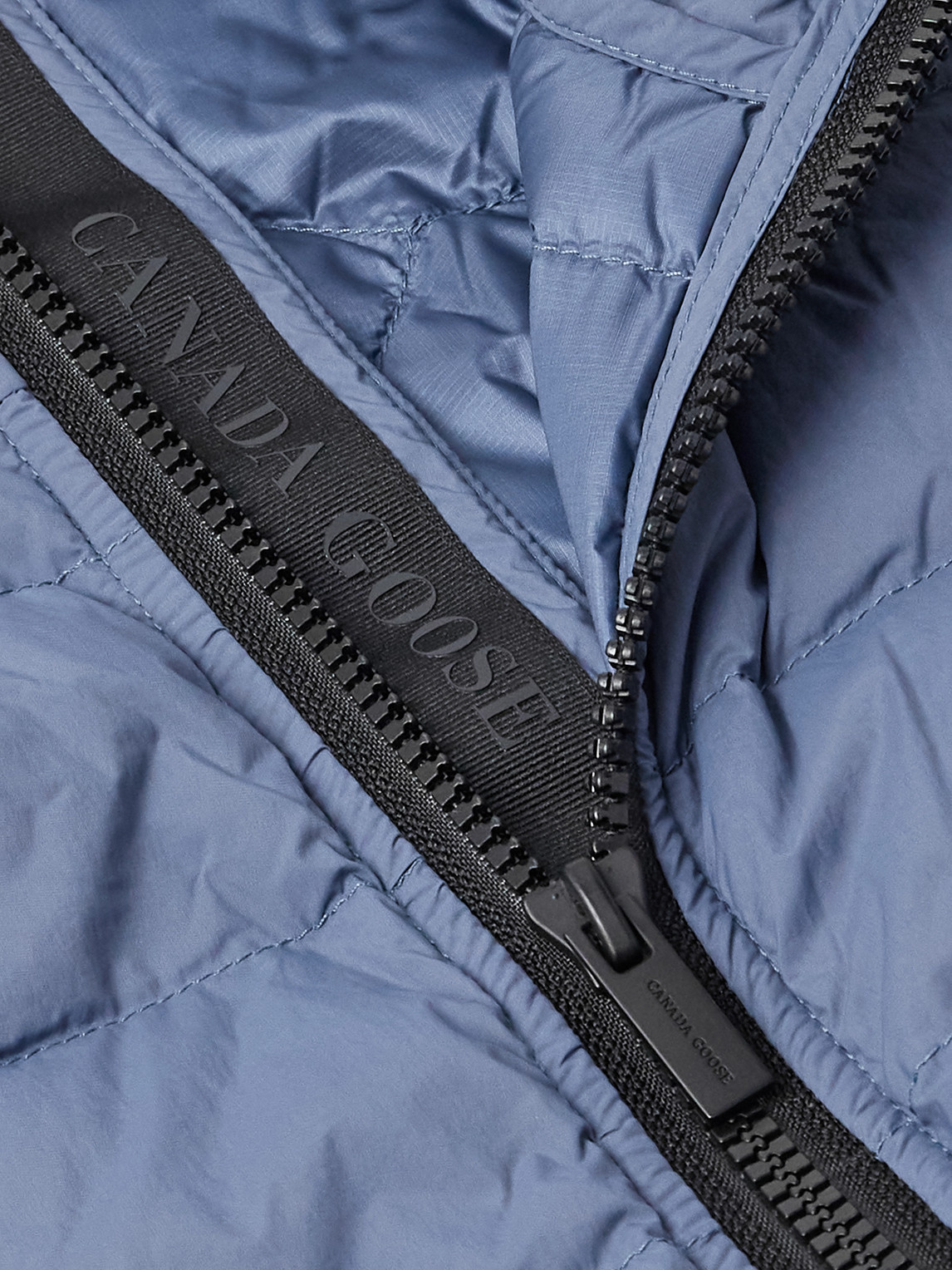 Canada Goose Crofton Logo-appliquéd Quilted Enduraluxe® Down Jacket In Blue