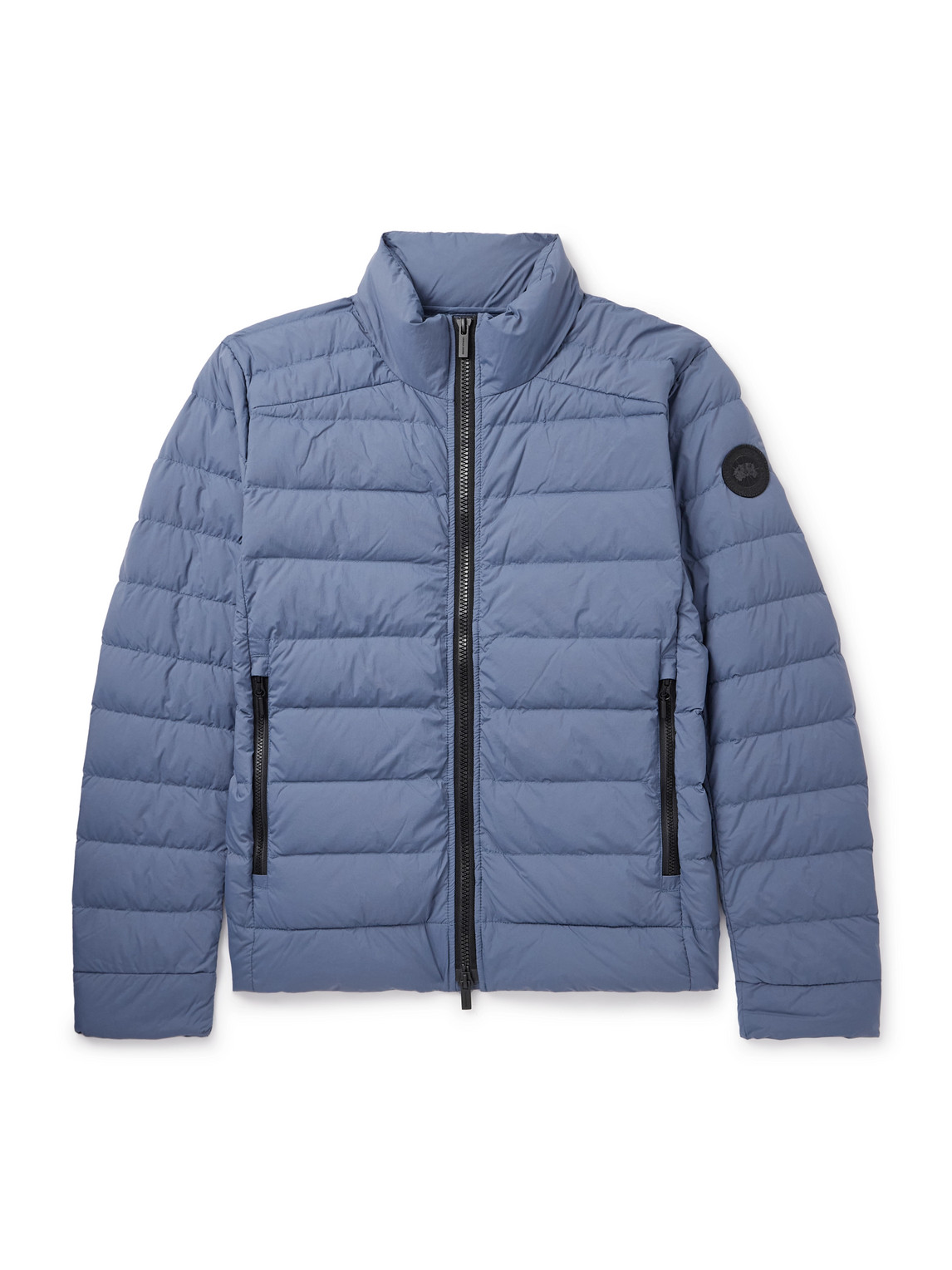 Canada Goose Crofton Logo-appliquéd Quilted Enduraluxe® Down Jacket In Blue