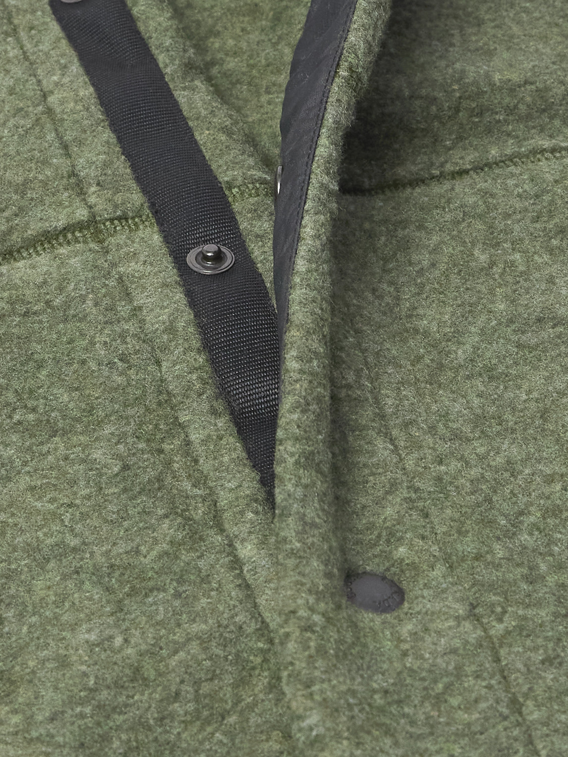 Canada Goose Hudson Logo-appliquéd Recycled Wool-blend Fleece Bomber Jacket In Green
