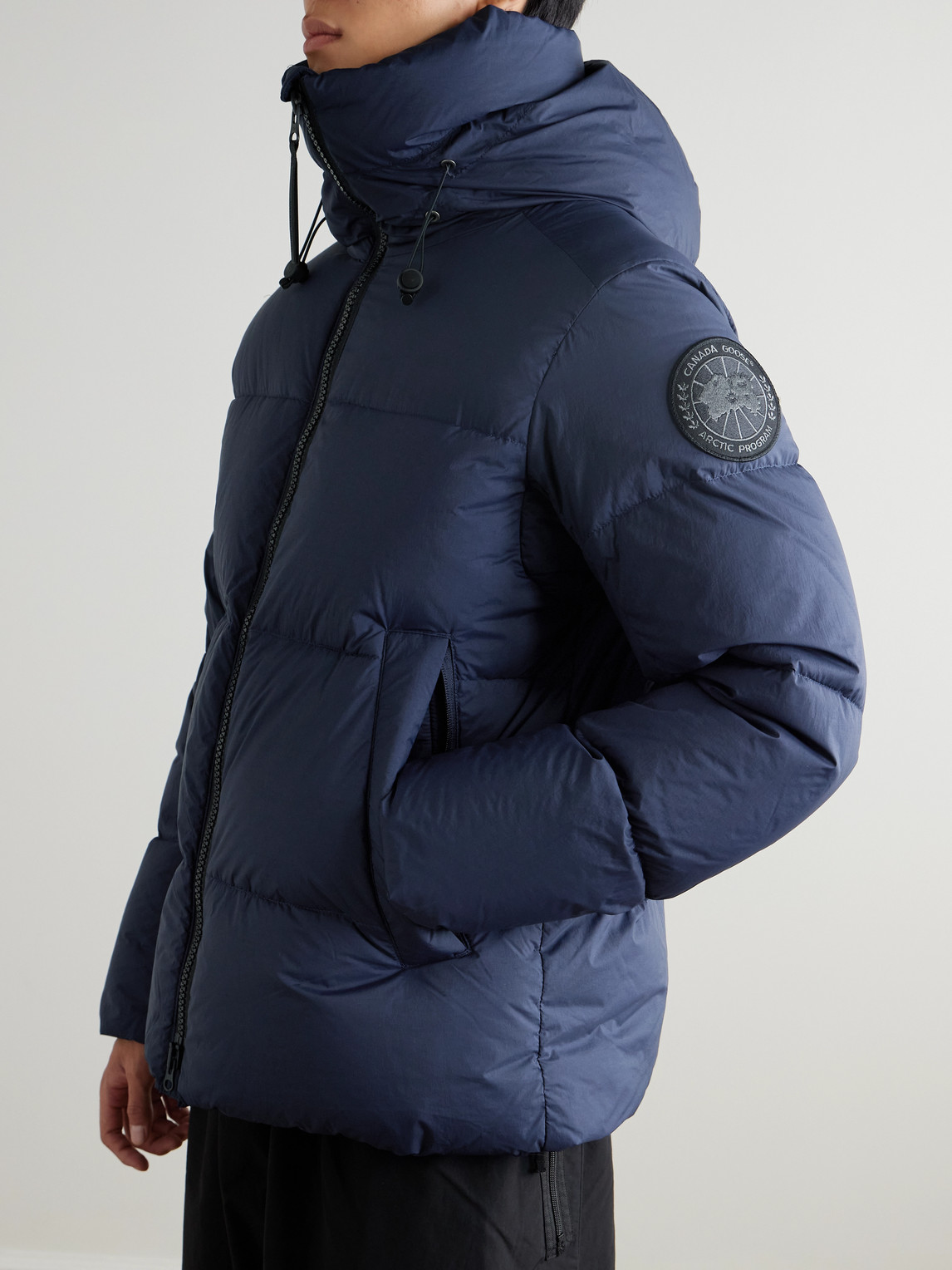Canada Goose Crofton Black Label Padded Jacket In Enduraluxe In Blue