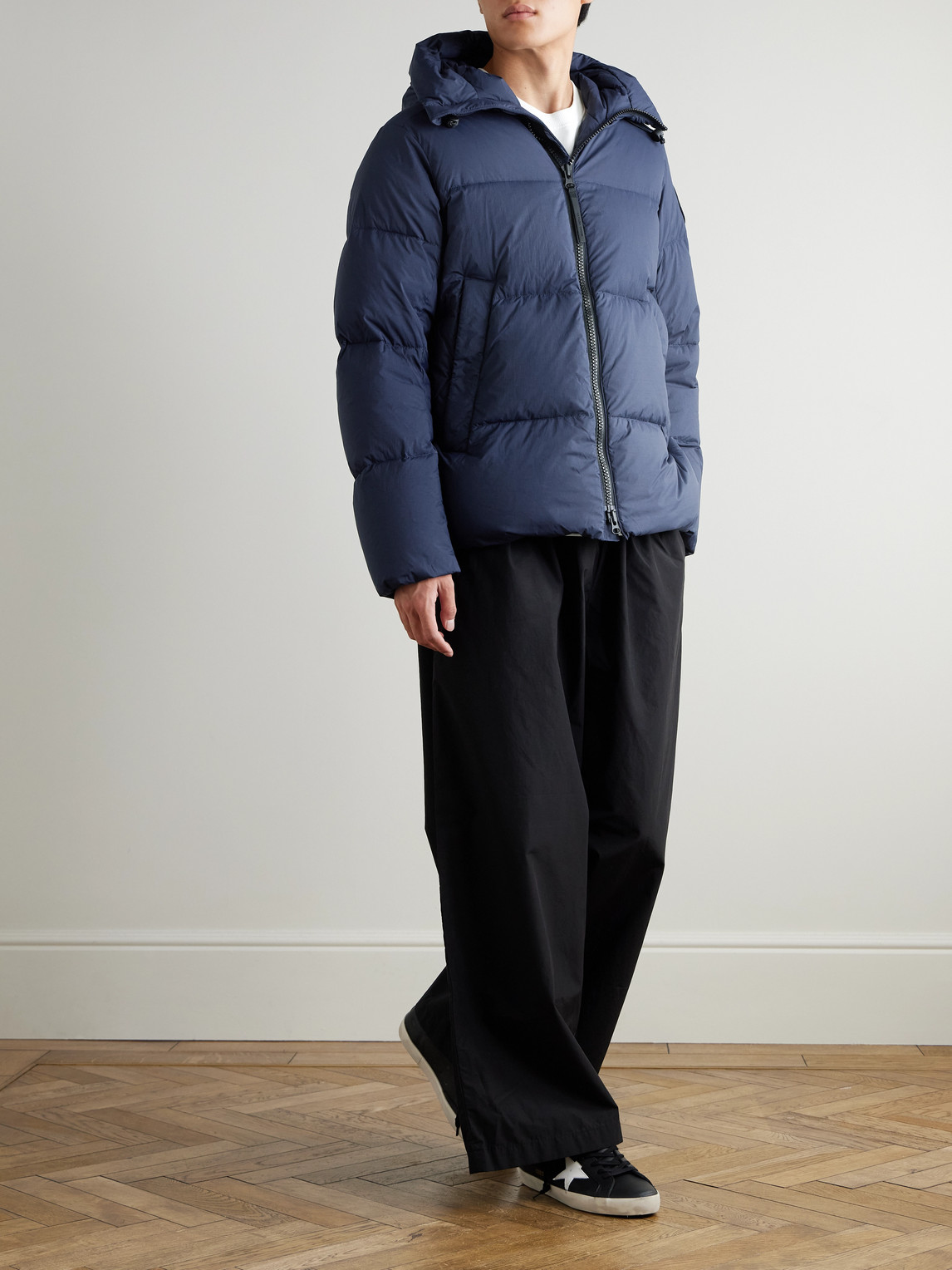Canada Goose Crofton Black Label Padded Jacket In Enduraluxe In Blue