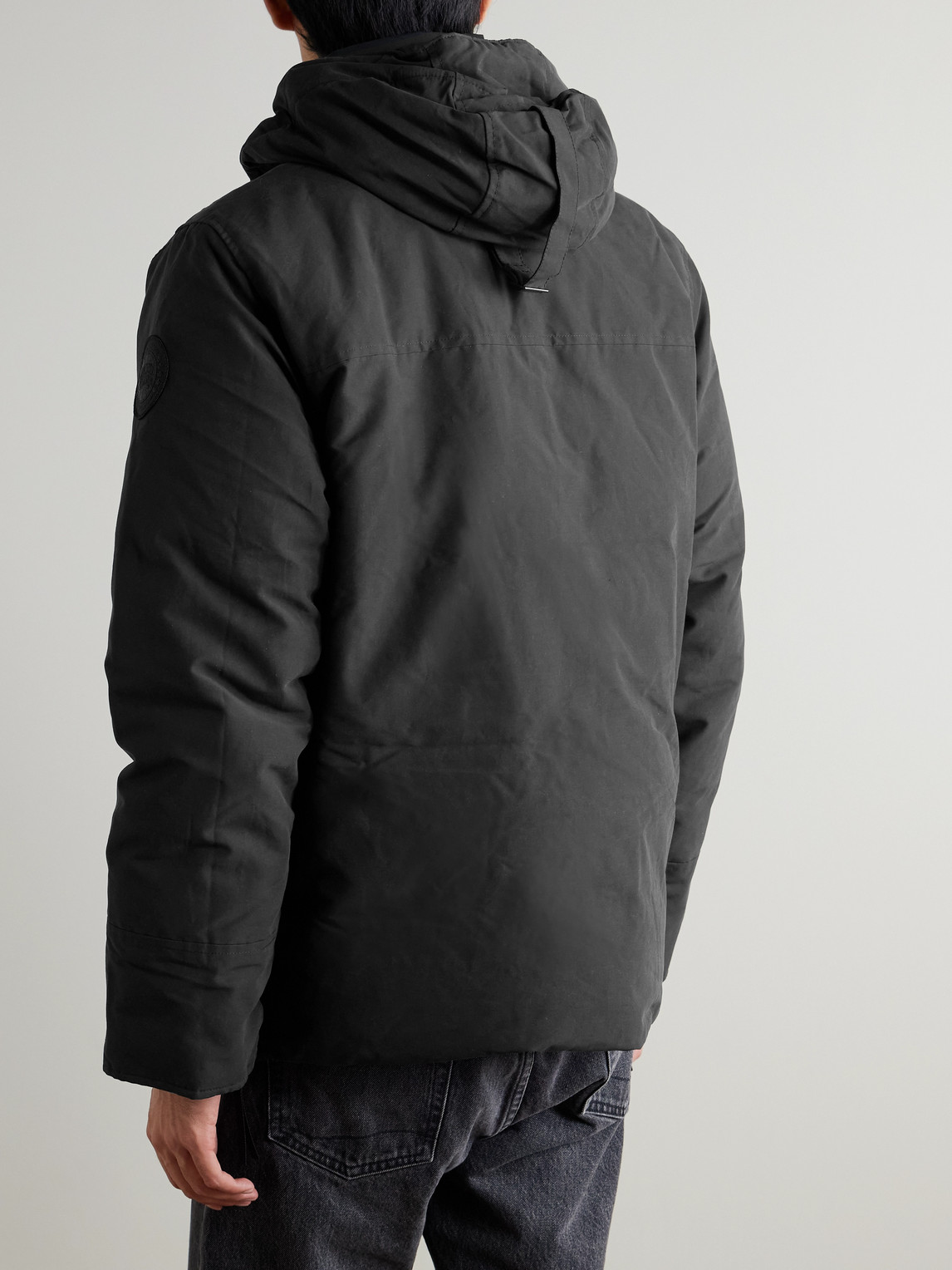 Canada Goose Maitland Padded Cotton-blend Canvas Down Parka In Black