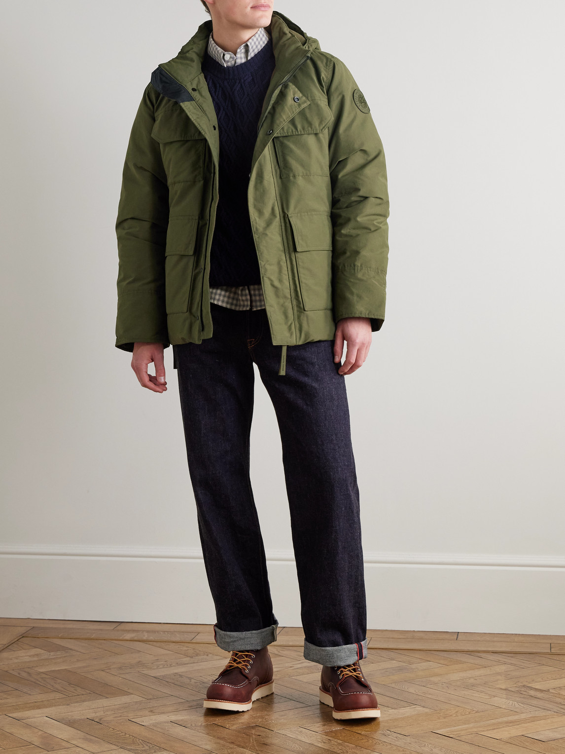 Canada Goose Maitland Cotton And Nylon-blend Canvas Down Parka In Green