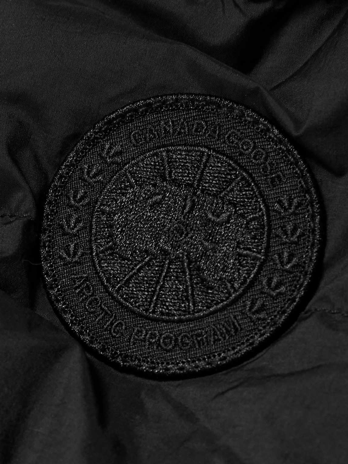 Canada Goose Crofton Logo-appliquéd Quilted Enduraluxe® Down Jacket In Black