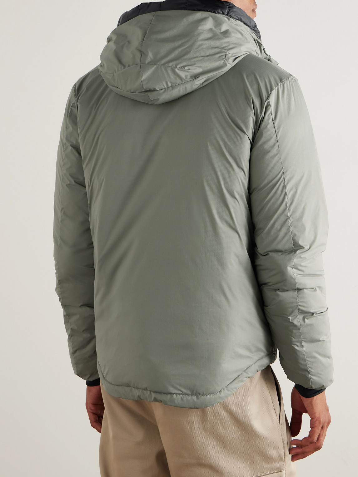 Canada Goose Lodge Packable Quilted Nylon-ripstop Down Hooded Jacket In Green