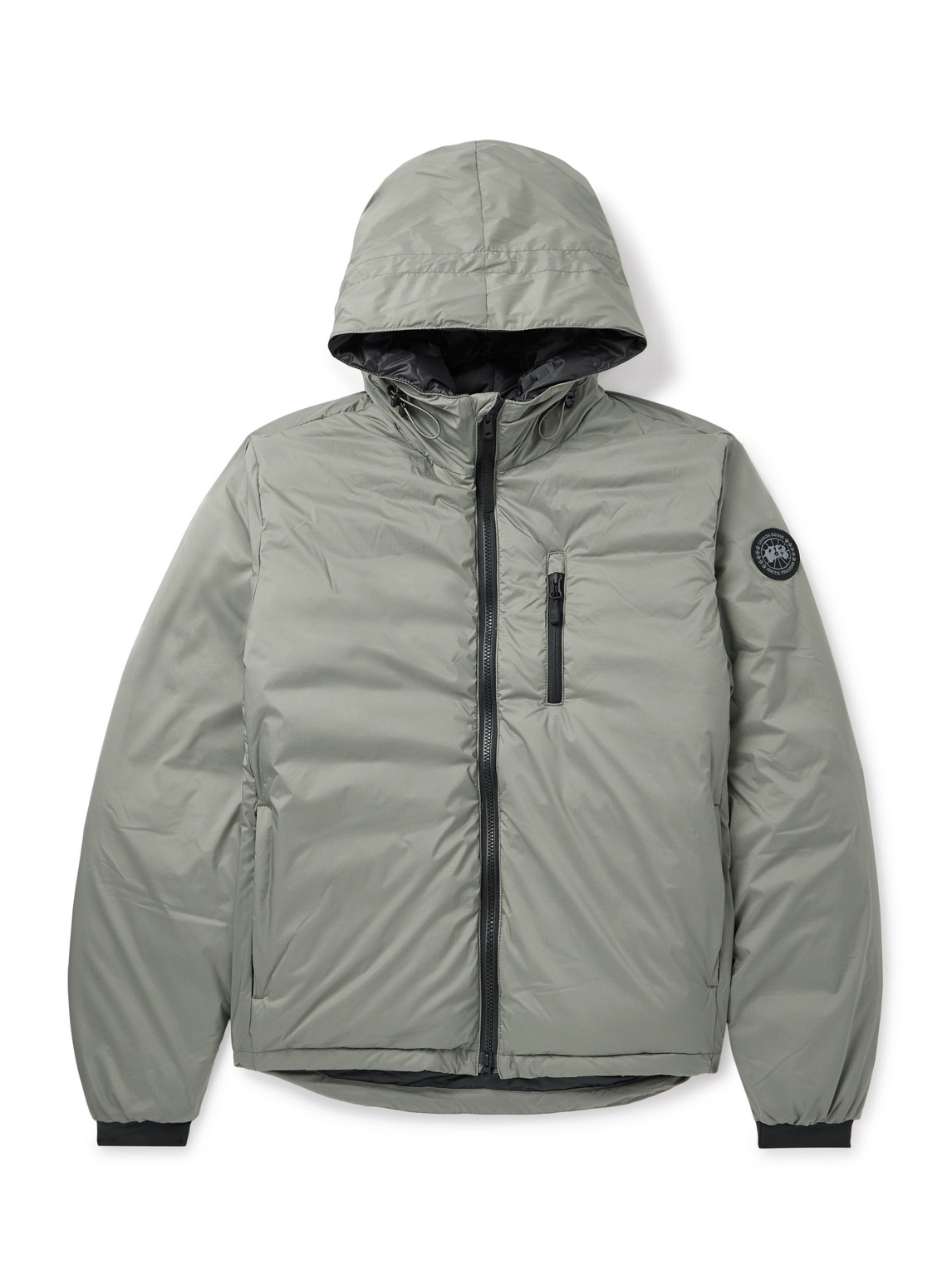 Canada Goose Lodge Packable Quilted Nylon-ripstop Down Hooded Jacket In Green