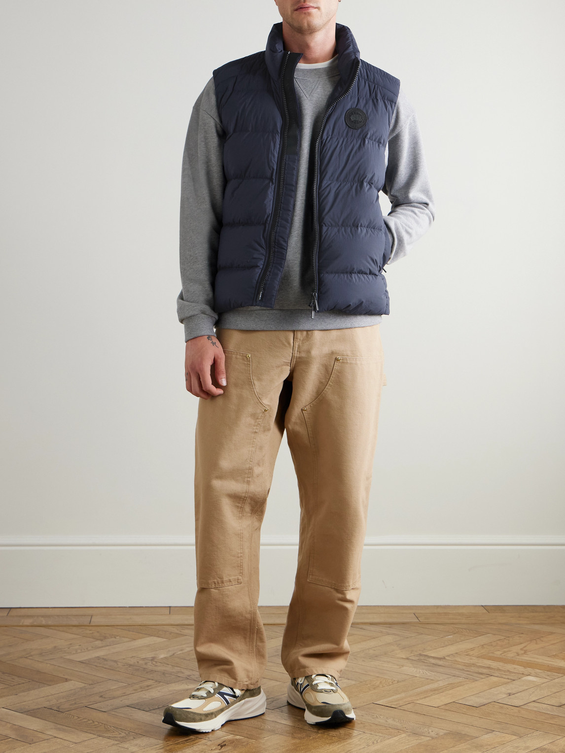 Crofton Slim-Fit Logo-Appliquéd Quilted Enduraluxe® Down Gilet