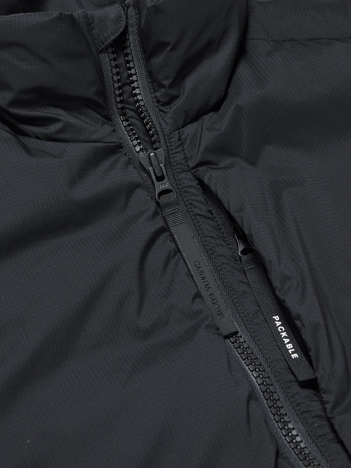 Canada Goose Quilted Sleeveless High Collar Vest In Black