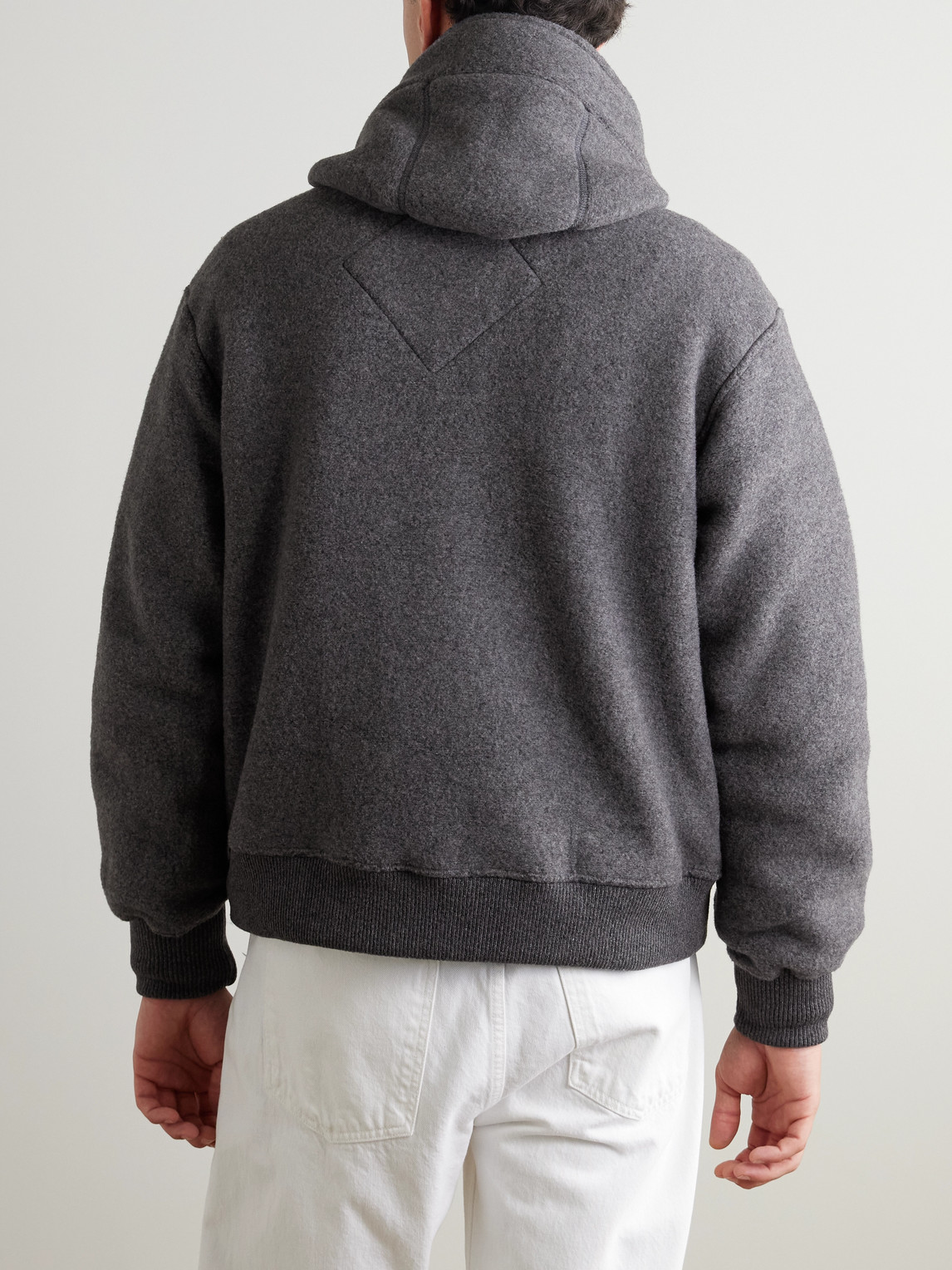 Canada Goose Chilliwack Wool And Lyocell-blend Fleece Zip-up Hoodie In Gray