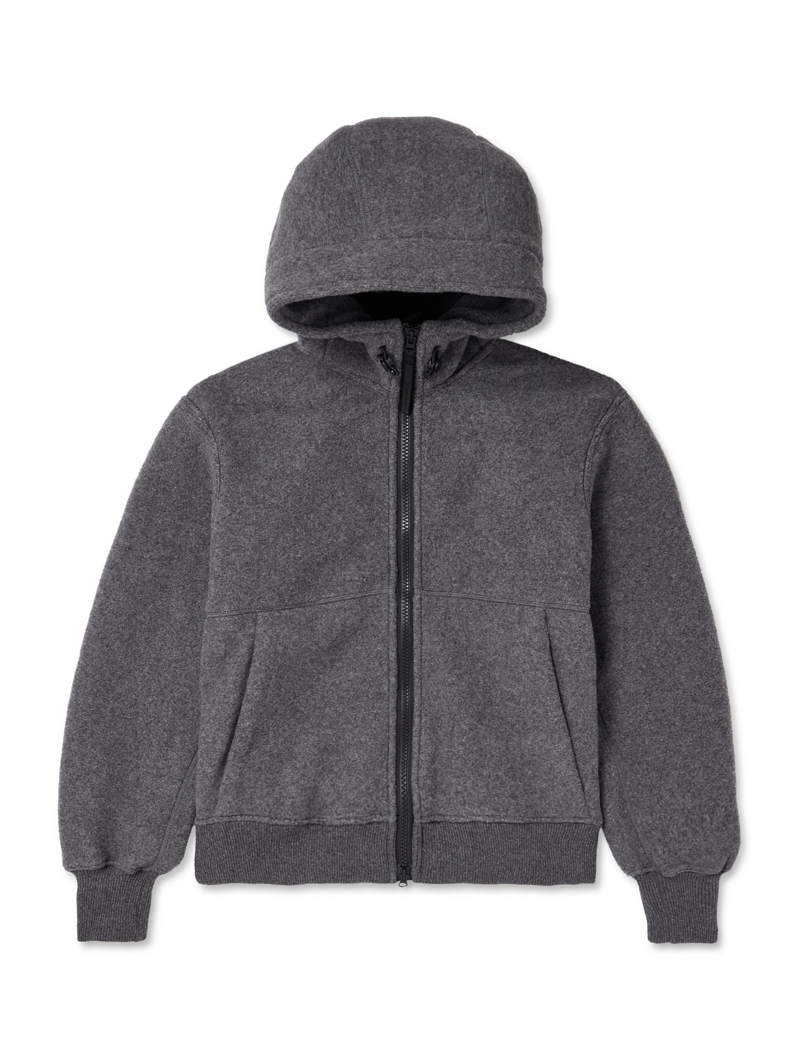 Canada Goose Chilliwack Wool And Lyocell-blend Fleece Zip-up Hoodie In Gray