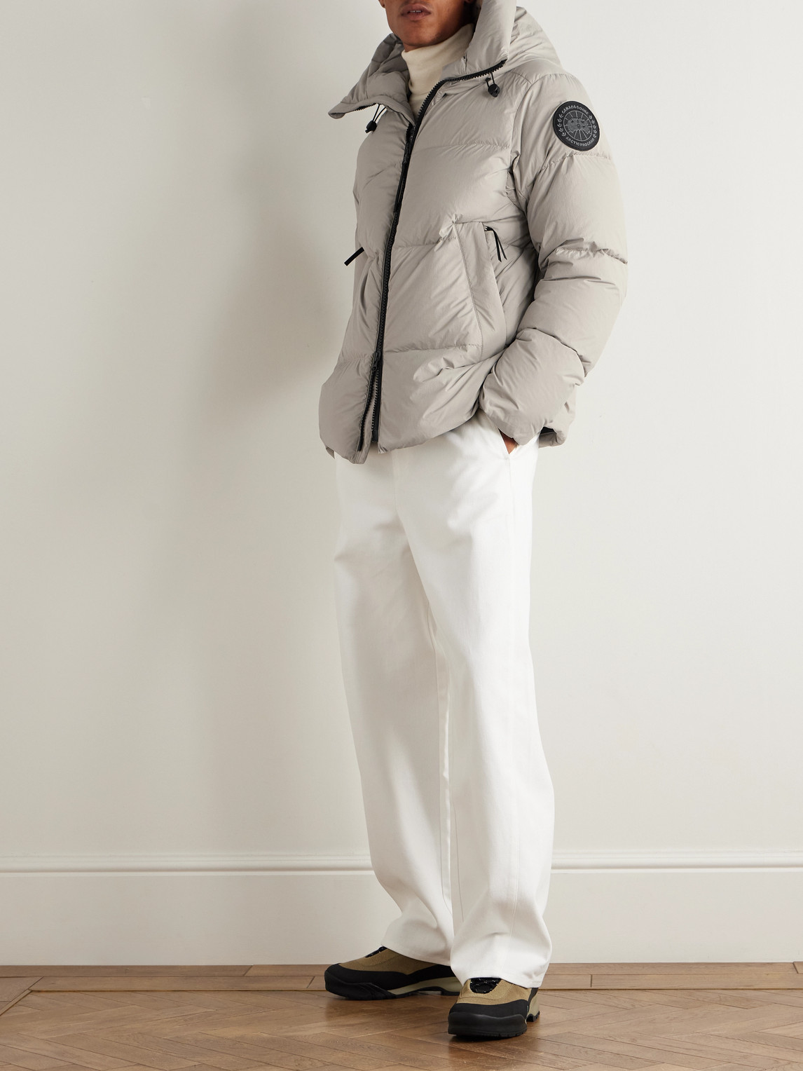 Canada Goose Crofton Quilted Enduraluxe® Down Jacket In Gray