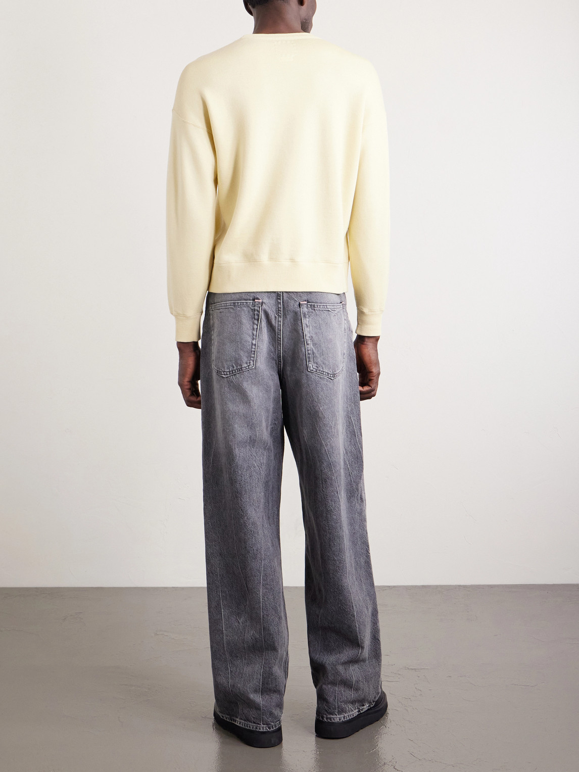  Visvim - Jumbo Sb Wool And Cotton-blend Jersey Sweatshirt - Men - Yellow - 4 