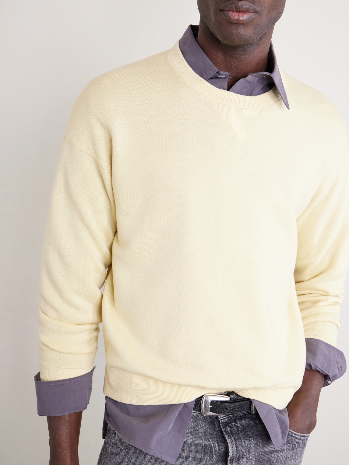 Jumbo Sb Wool And Cotton-Blend Jersey Sweatshirt