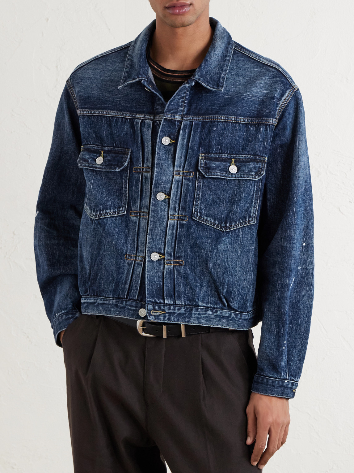 Visvim - Social Sculpture 101 X DMGD-1010 Cropped Distressed Selvedge ...