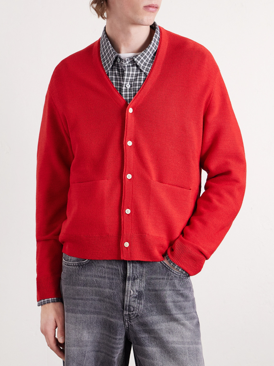  Visvim - Selmer Wool Cardigan - Men - Red - 3 
