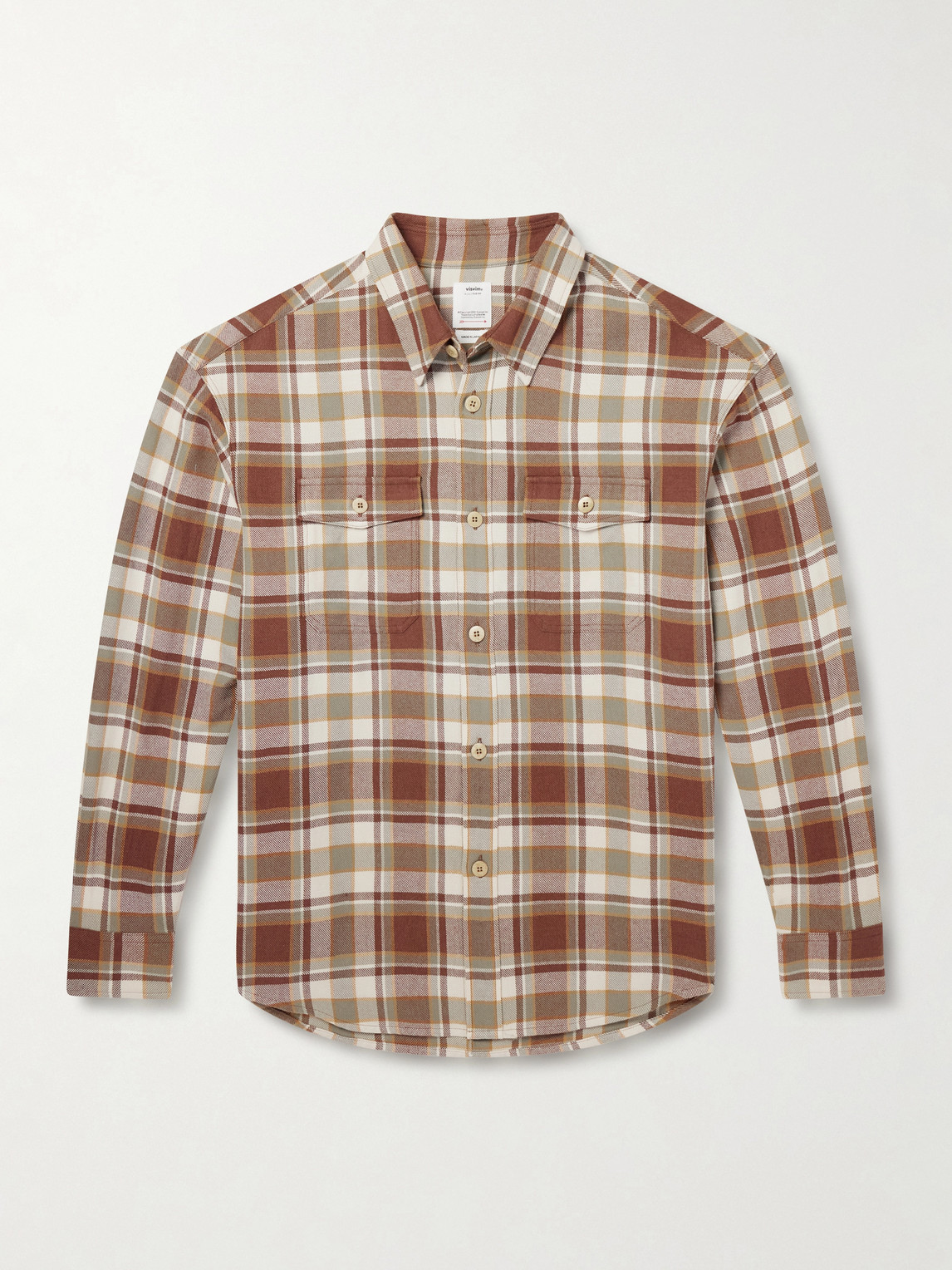 Visvim Lumber Checked Wool and Linen-Blend Twill Shirt - Men