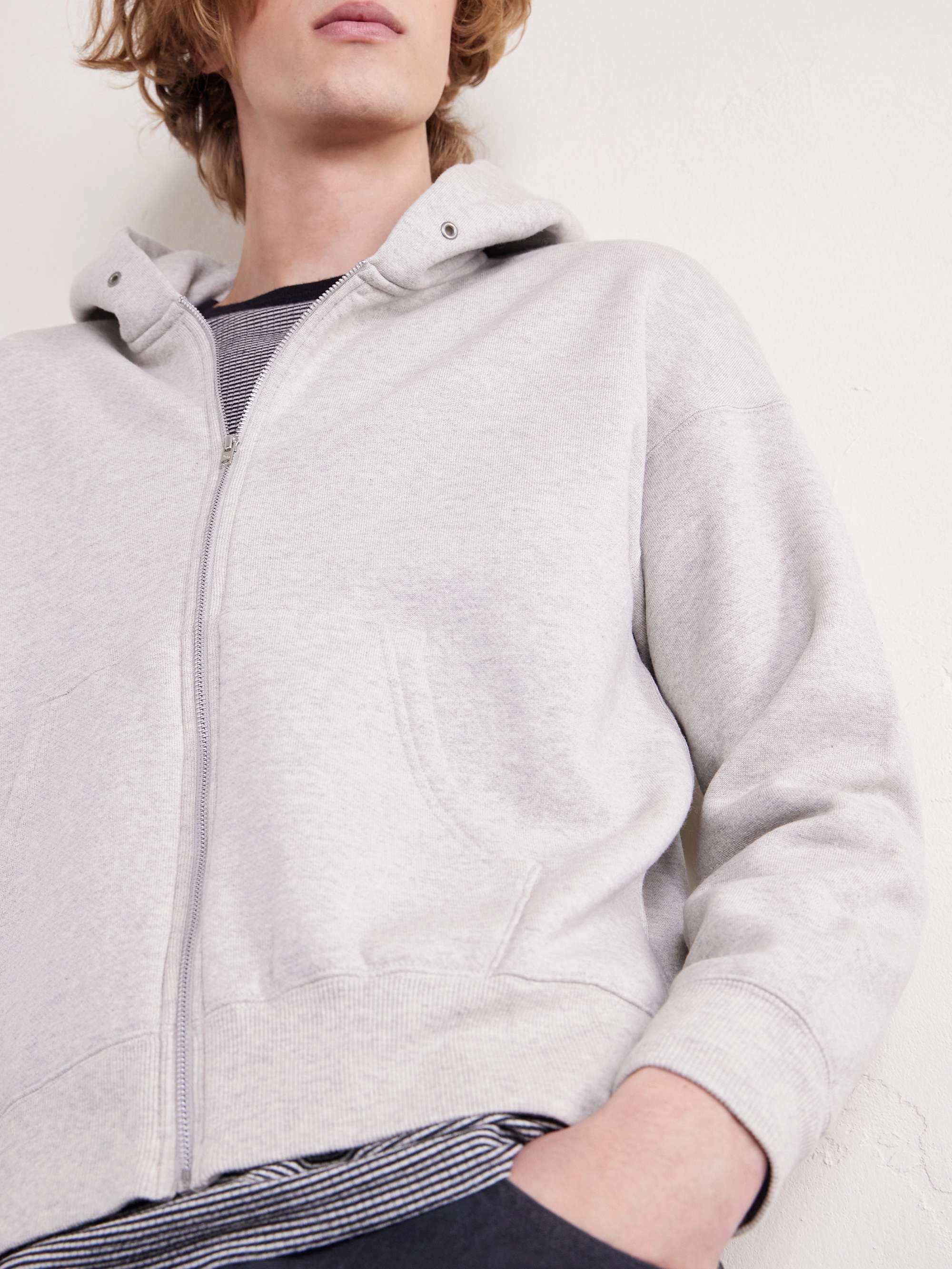 VISVIM Jumbo Wool and Cotton-Blend Jersey Zip-Up Hoodie for Men