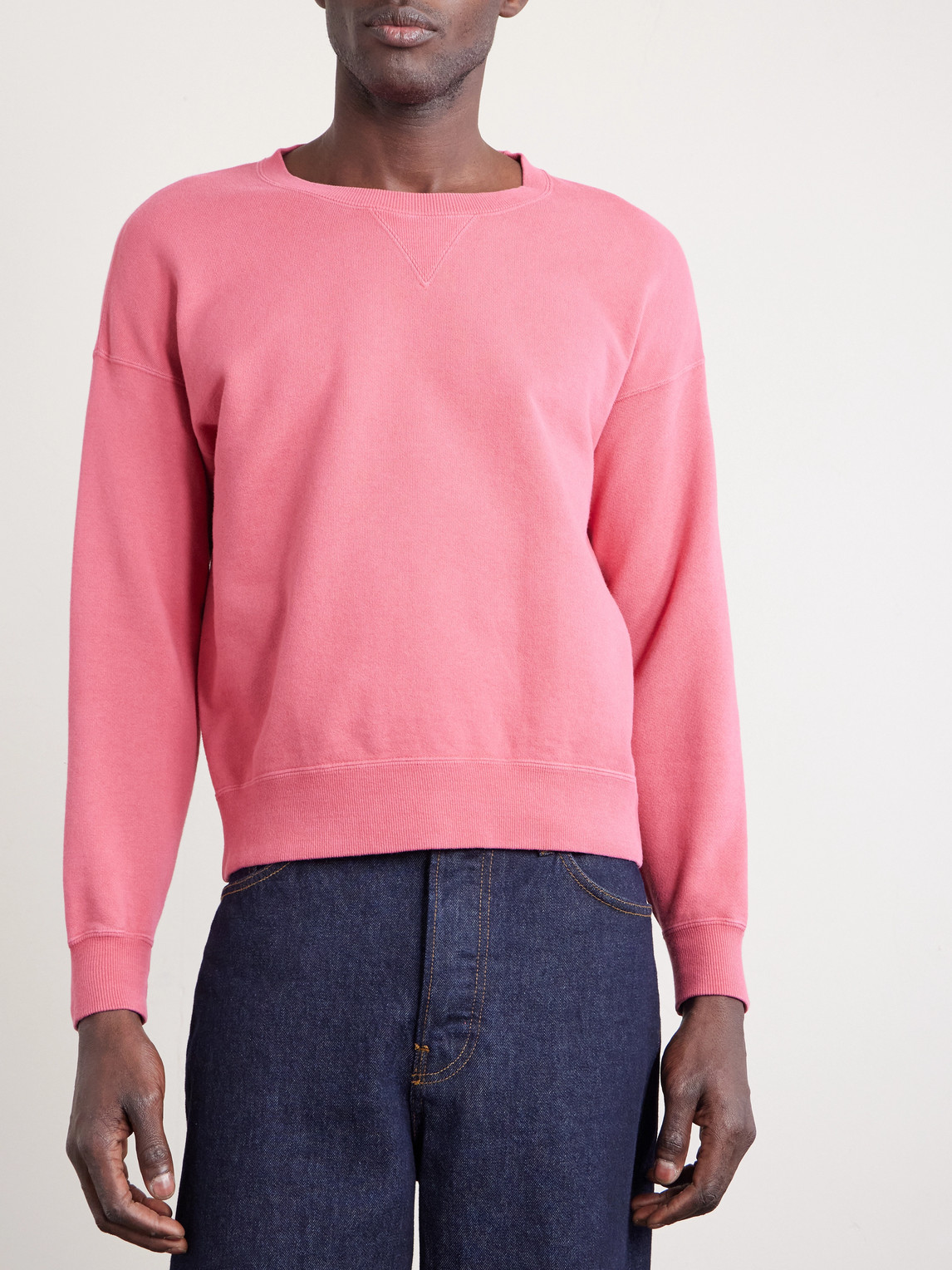  Visvim - Jumbo Sb Cotton-jersey Sweatshirt - Men - Red - 1 