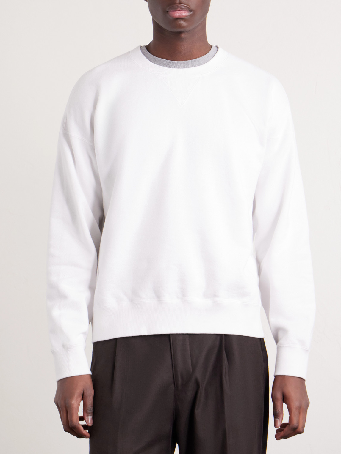  Visvim - Jumbo Sb Cotton-jersey Sweatshirt - Men - White - 2 